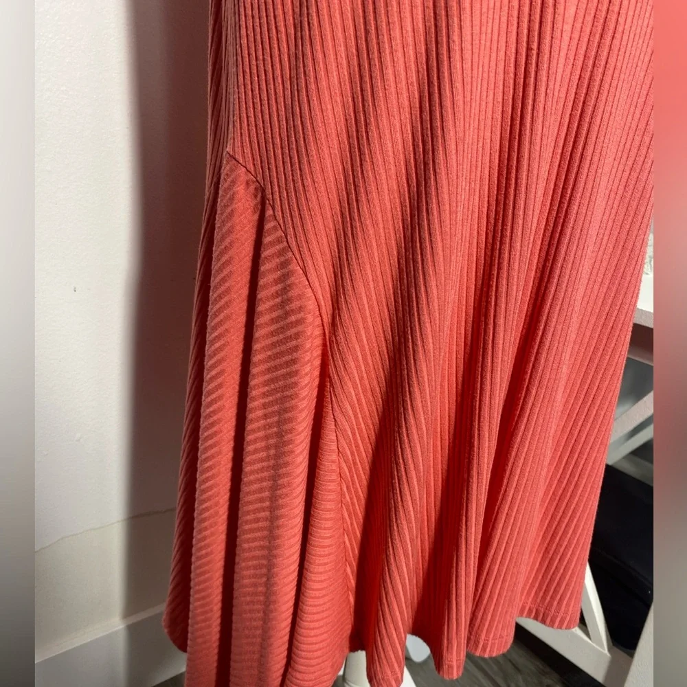 Anthropologie Raspberry Ribbed Kingsolver Sleeveless Dress  Size Small - Picture 6 of 12